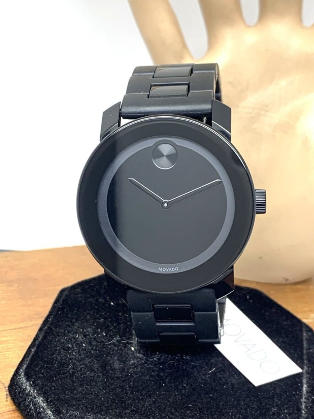 Movado Men's Watch 3600047 Bold Swiss Quartz Black Dial Stainless Steel Rubber